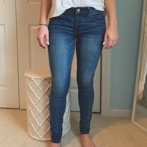 AMERICAN EAGLE Classic Blue Denim Jeggings
